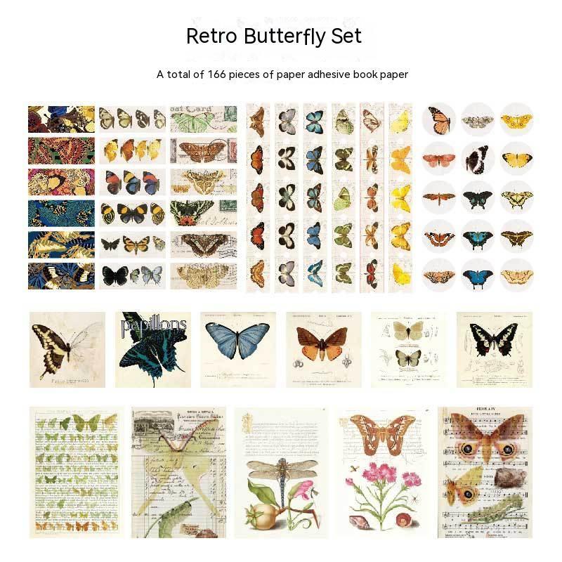 Retro Series Notebook Sample Data Decorative Stickers