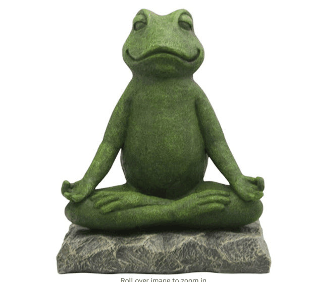 Meditation Frog Statue Resin Ornaments Resin Zen Animal Yoga Figurines