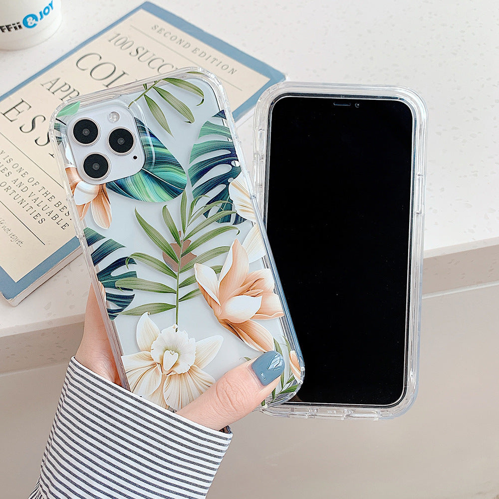 Banana Leaf Watercolor Flowers Are Suitable For Protecting Mobile Phone Cases