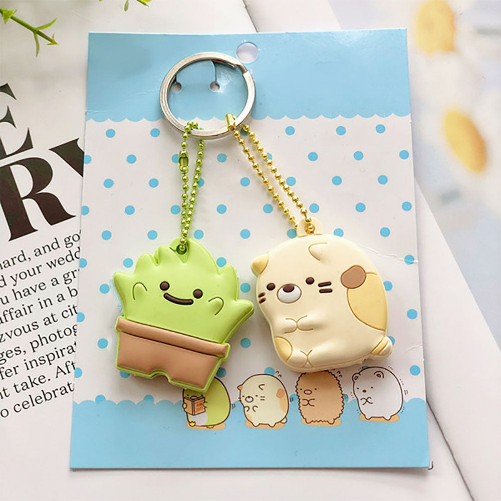 Cartoon Animal Cute Anime Silicone Keychain Female Funny