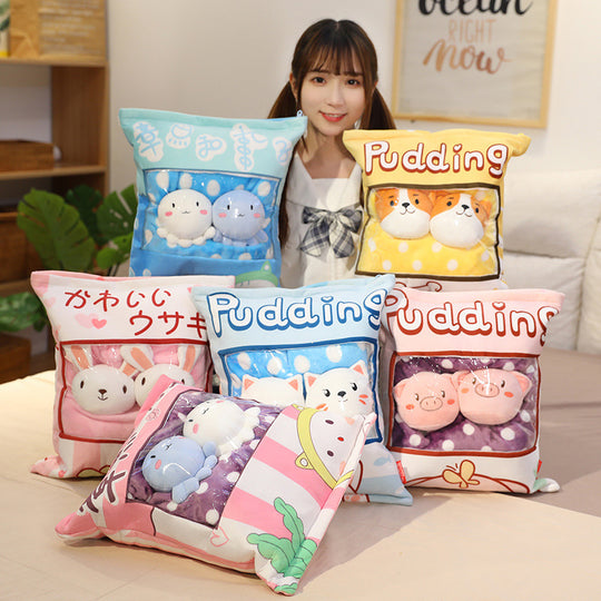 Cartoon plush pillow