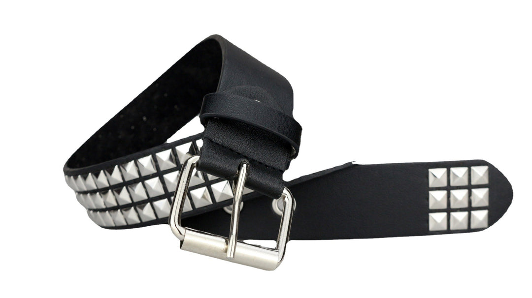 Punk Hardware Square Bead Rivet Pin Buckle Metal Belt