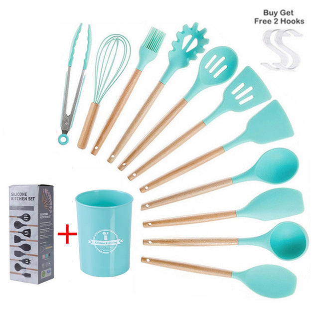 Duomu Handle Silicone Kitchenware Set