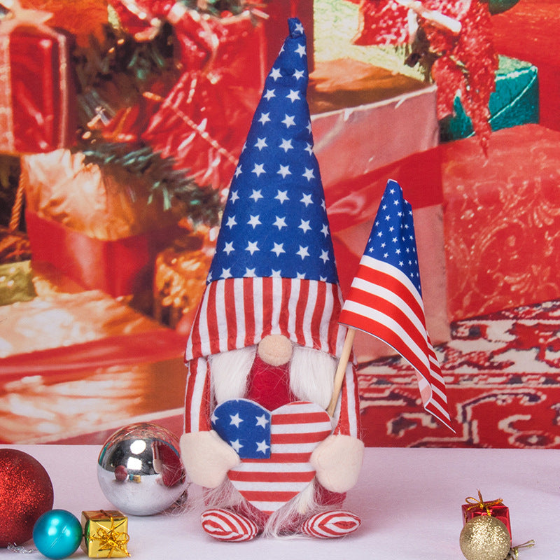 American Independence Day Decorations Faceless Doll Decoration Rudolph Action Figure