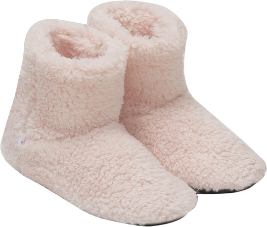 Women's and Men's Fluffy Bootie Slipper Sock with Memory Foam House Shoes