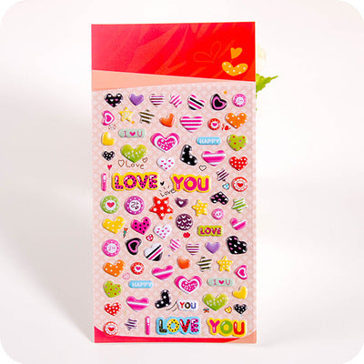 Cartoon Three-dimensional Bubble Sticker Hand Account Decoration Sticker