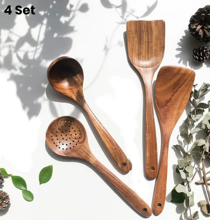 Wooden Spatula Cookware Kitchenware Set