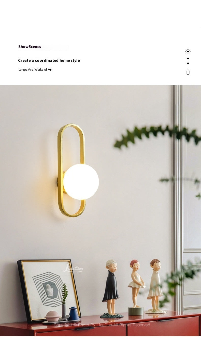 Minimalist Wall Lamp Bedside Lamp Minimalist Wall Light Bulb Corridor Light