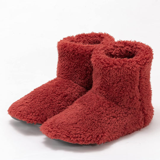 Women's and Men's Fluffy Bootie Slipper Sock with Memory Foam House Shoes