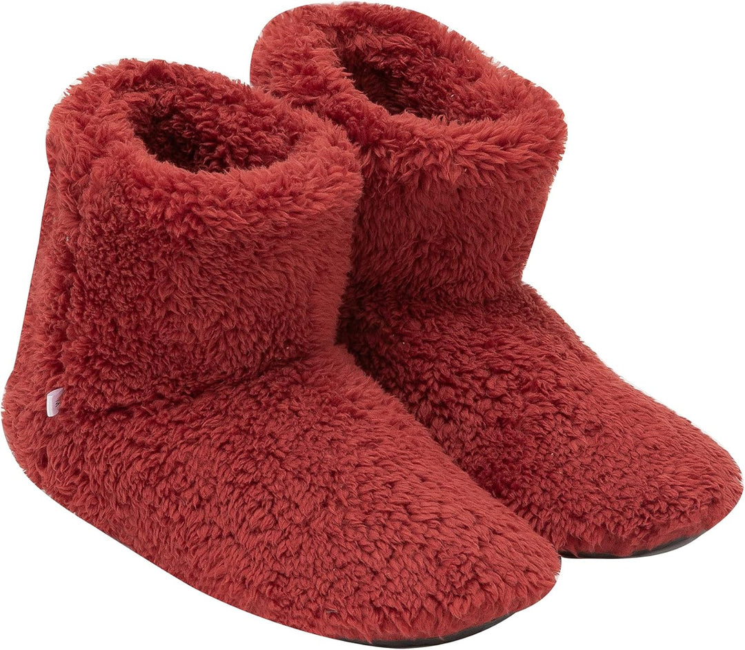 Women's and Men's Fluffy Bootie Slipper Sock with Memory Foam House Shoes