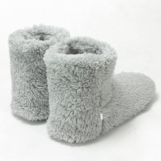 Women's and Men's Fluffy Bootie Slipper Sock with Memory Foam House Shoes