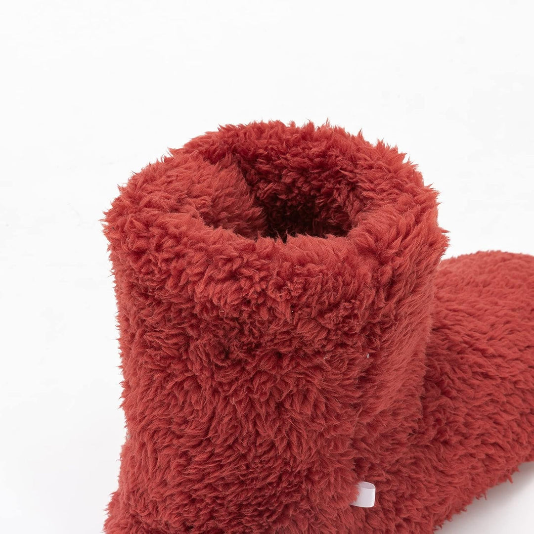 Women's and Men's Fluffy Bootie Slipper Sock with Memory Foam House Shoes