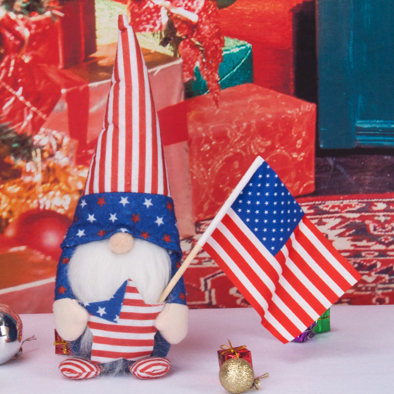 American Independence Day Decorations Faceless Doll Decoration Rudolph Action Figure