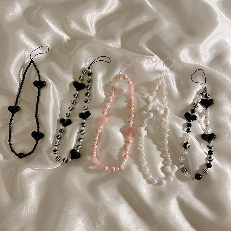 Diy Handmade Pearl Bracelet Lanyard Universal For All Mobile Phone Cases