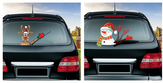 Popular Santa Claus wiper sticker can remove the car rear windshield wiper Sticker Car Stickers