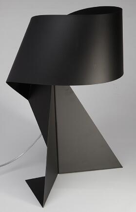 Black and white origami lighting in studio