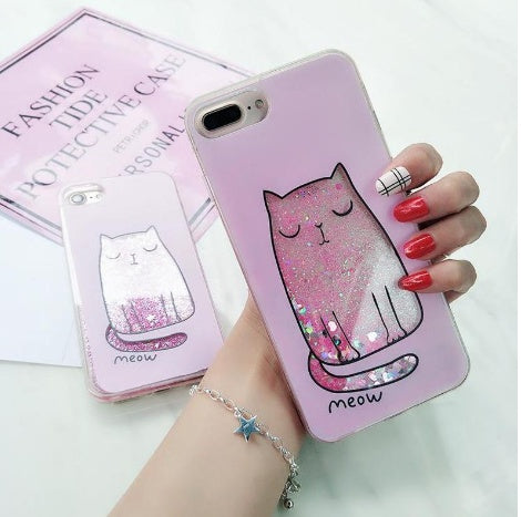 Compatible with Apple, Cat Phone Cases for iPhone 6 to iPhone X