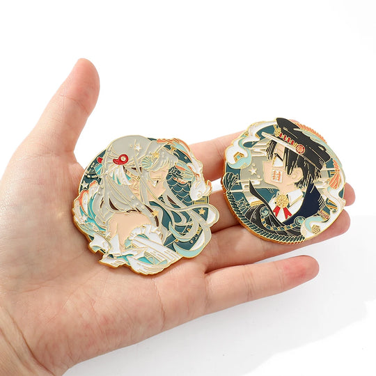 Toilet-Bound Hanako-Kun Enamel Pin - Fashionable Anime Character Accessory for Coats & Backpacks, Perfect Gift for Friends