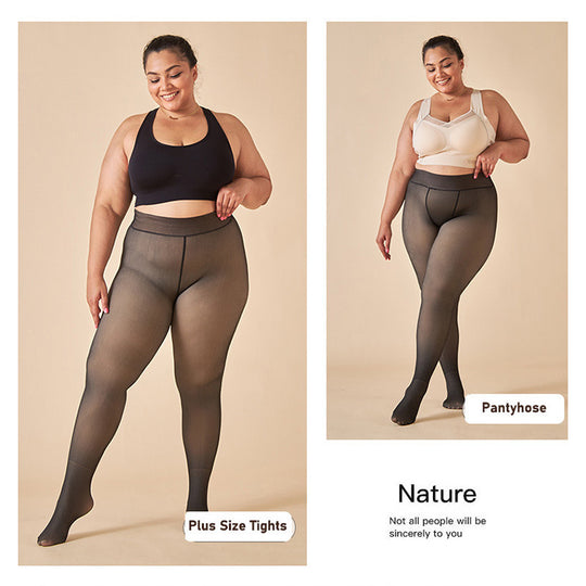 Seamless High-Waisted Leggings, Skin-Revealing Base Layer Pants for Women, Stretchy Long Pants for Europe & America Market, Bare Legs Magic Pants