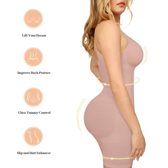 Seamless Women's Body Shaper - Slimming Waist Trainer Corset, Butt Lifter Bodysuit, Colombian Shapewear