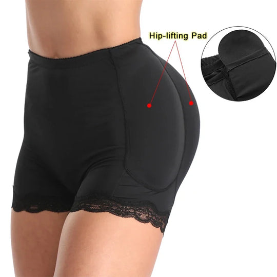 4 Pads Shapers Buttcok Panty Body Shaper Shapewear Women Control Panties Hip Pad Enhancer Fake Ass Butt Lifter  Underwear