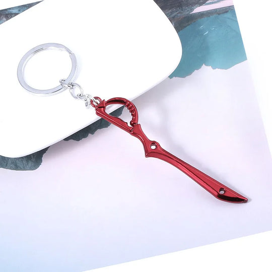 2pcs Kill La Kill Matoi Ryuuko Rending Scissor Blade Necklace + Keychain Cosplay Accessories