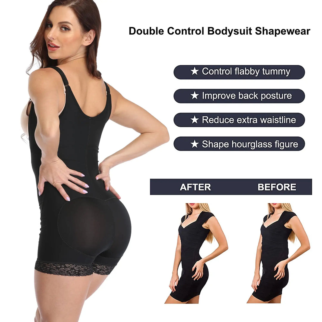 Lilvigor Fajas Colombianas - Seamless Plus Size Shapewear for Women, Firm Triple Control Tummy & Thigh Slimmer