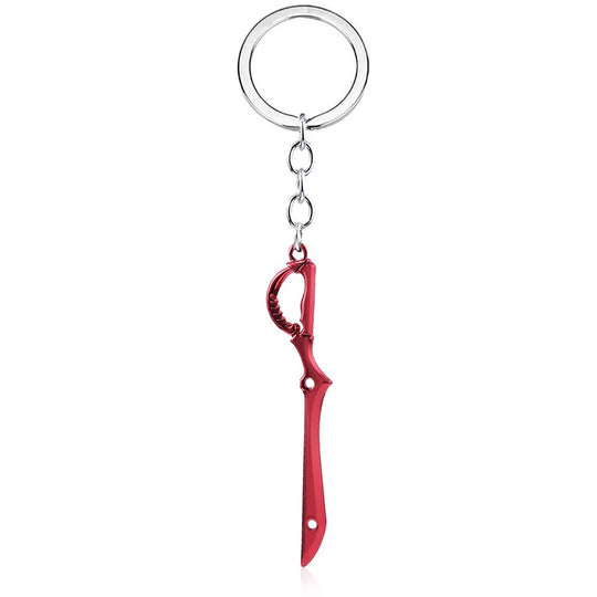 2pcs Kill La Kill Matoi Ryuuko Rending Scissor Blade Necklace + Keychain Cosplay Accessories