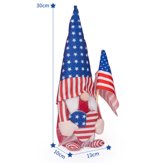 American Independence Day Decorations Faceless Doll Decoration Rudolph Action Figure