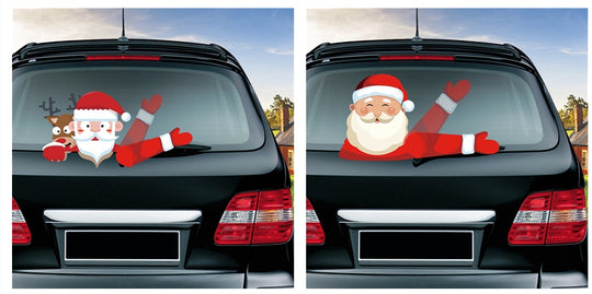 Popular Santa Claus wiper sticker can remove the car rear windshield wiper Sticker Car Stickers