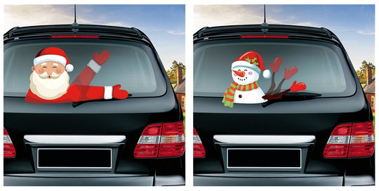 Popular Santa Claus wiper sticker can remove the car rear windshield wiper Sticker Car Stickers