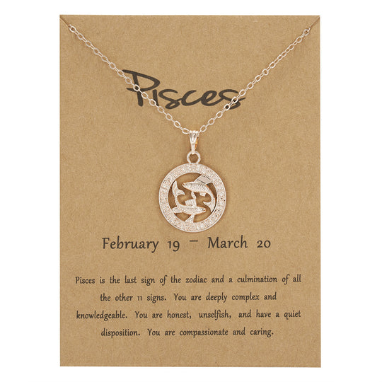 Rose Gold Round Cutout Animal Edition Twelve Constellation