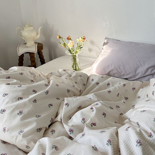 Cartoon Printed Four-piece Bedding Set Quilt Cover Bedding