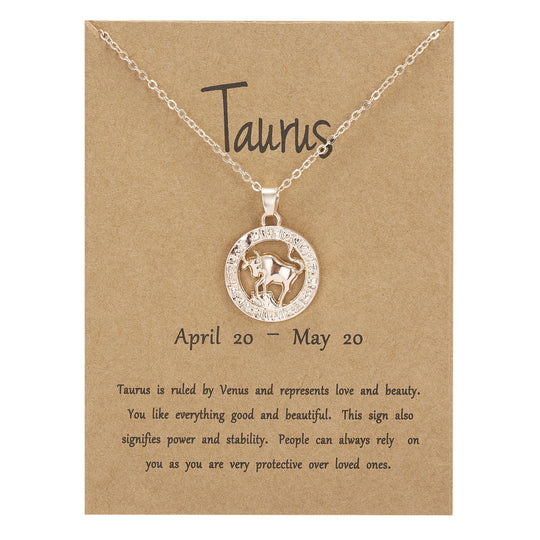 Rose Gold Round Cutout Animal Edition Twelve Constellation