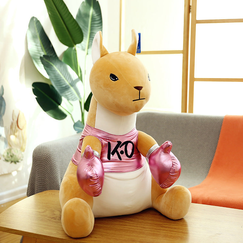 Creative Plush Toy Boxing Kangaroo Action