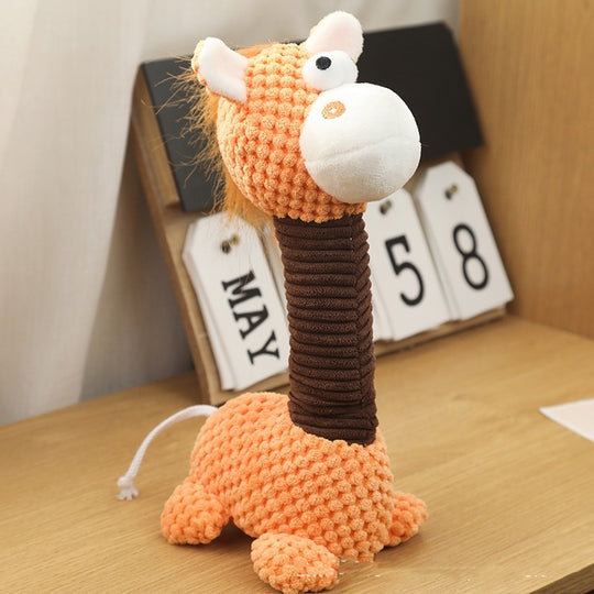 Plush toy giraffe cats and dogs pet toys