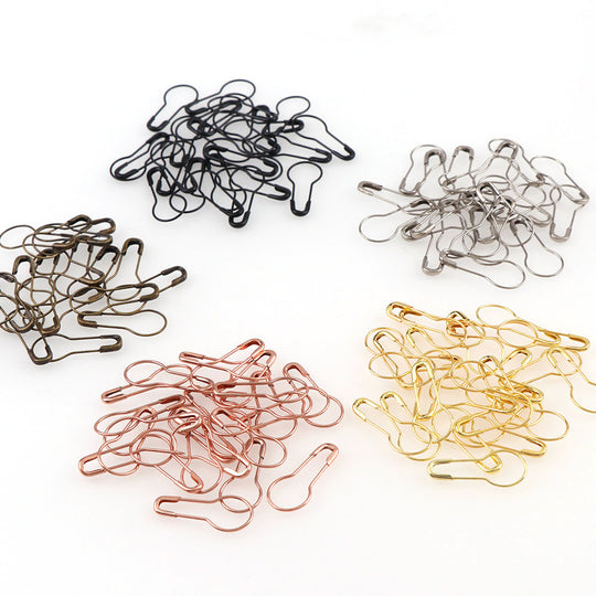 100 Pieces Of Metal Pin Gourd Pumpkin Pear-shaped Safety Metal Clip