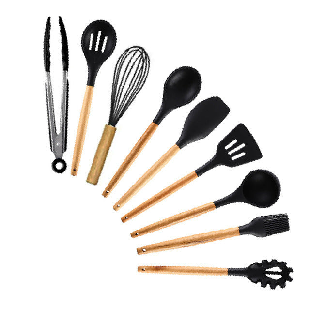 Duomu Handle Silicone Kitchenware Set