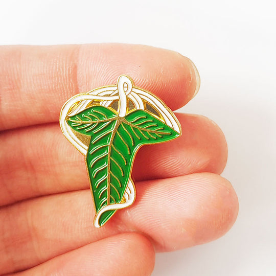 Leaf Brooch Metal Cartoon Badge Bag Ornaments Pin