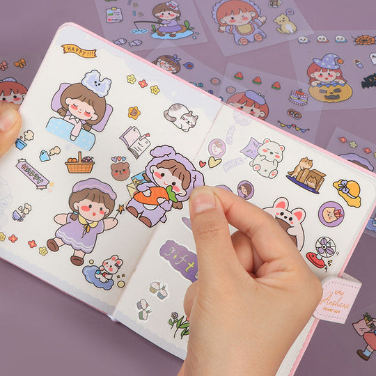 100 Non-duplicate PET Journal Stickers