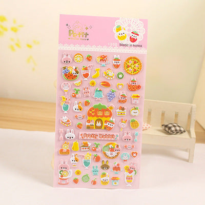 Cartoon Three-dimensional Bubble Sticker Hand Account Decoration Sticker