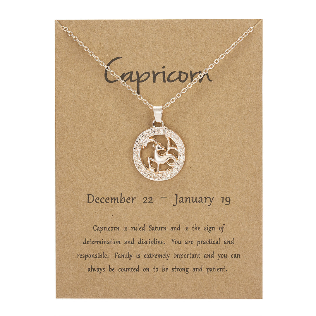 Rose Gold Round Cutout Animal Edition Twelve Constellation