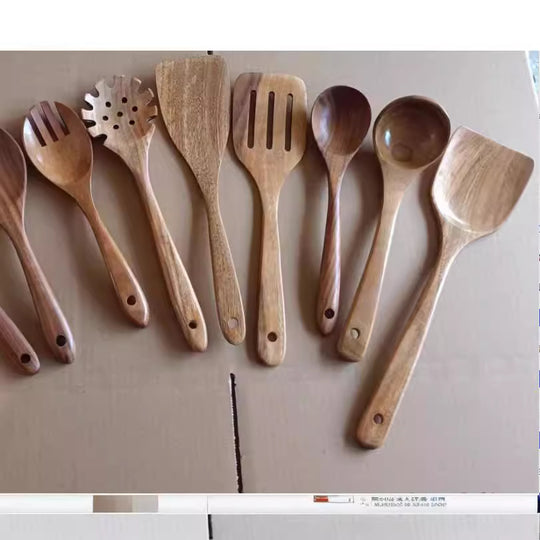 Wooden Spatula Cookware Kitchenware Set