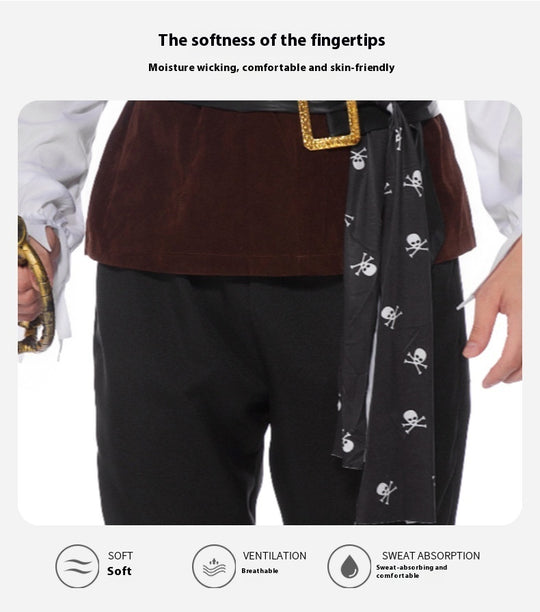 Men's Cosplay Clothes Halloween Pirates Of The Caribbean Clothing