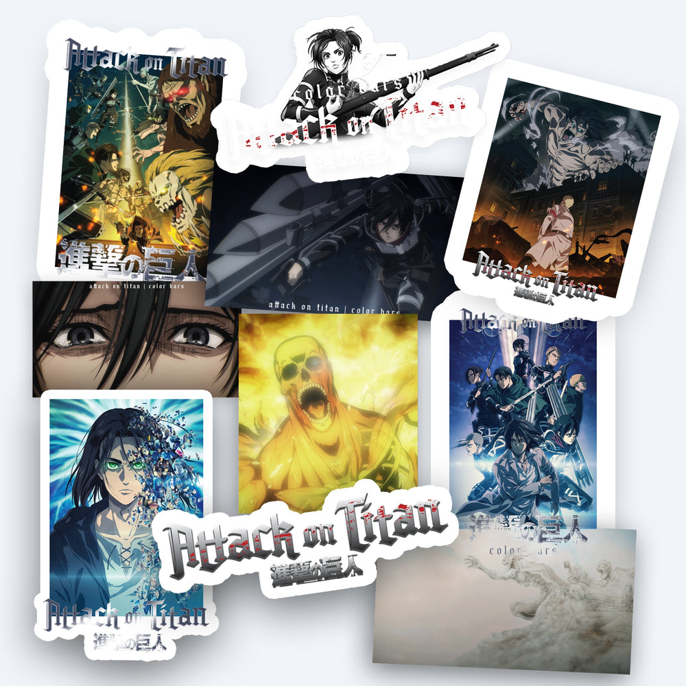 Attack on Titan x Color Bars Sticker Pack